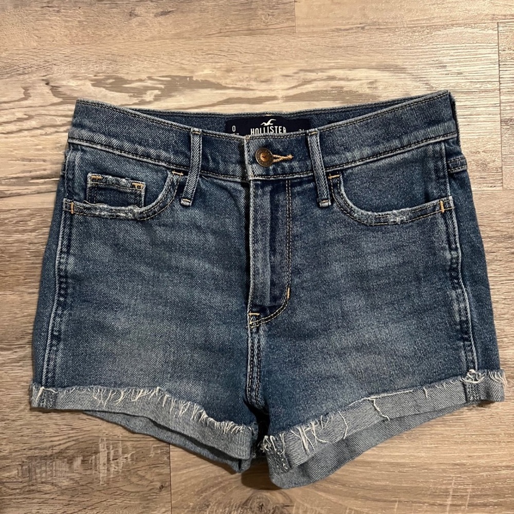 Womens Hollister denim jean shorts size 0 NWOT